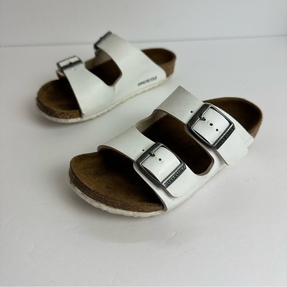 Birkenstock Arizona Sandals Children's size 11 Shoes Adjustable Buckle White - Picture 5 of 10